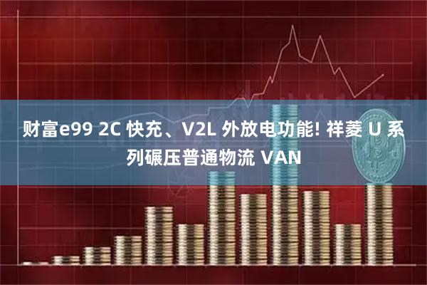 财富e99 2C 快充、V2L 外放电功能! 祥菱 U 系列碾压普通物流 VAN